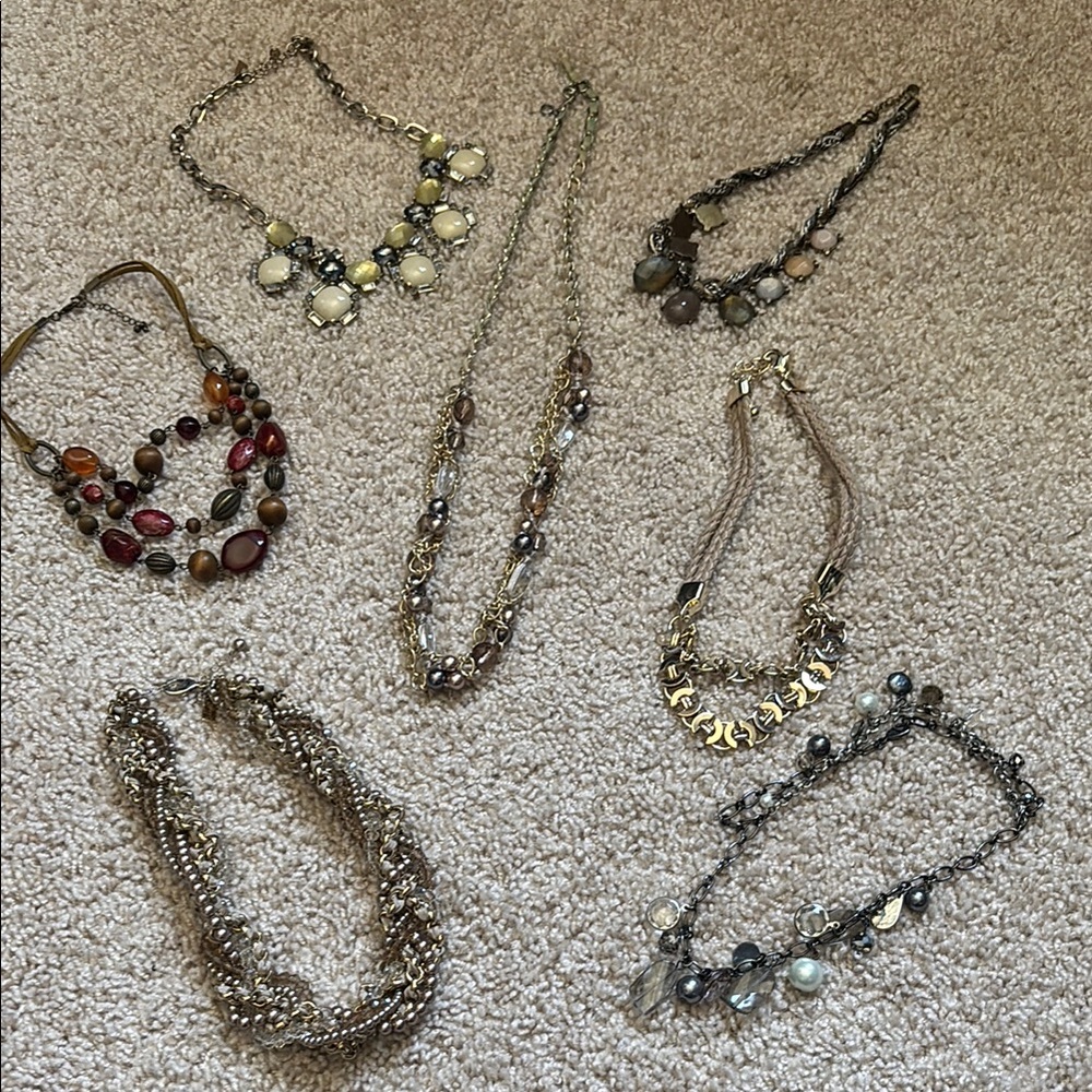 Elegant Multi-Color Necklace Set